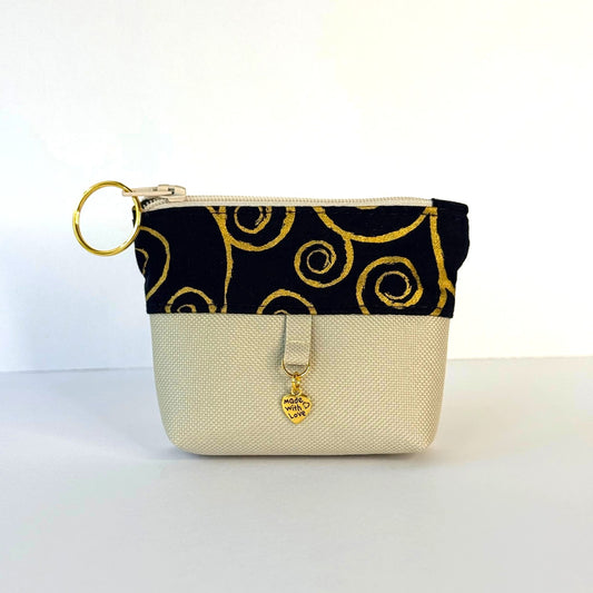 Black Golden Bag Charm