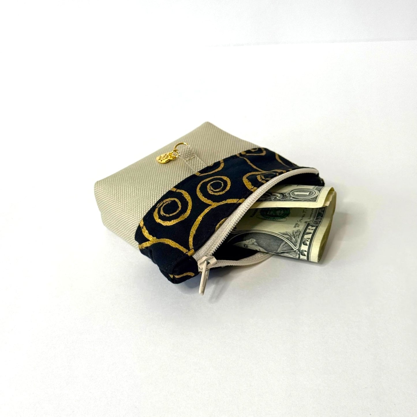 Black Golden Bag Charm