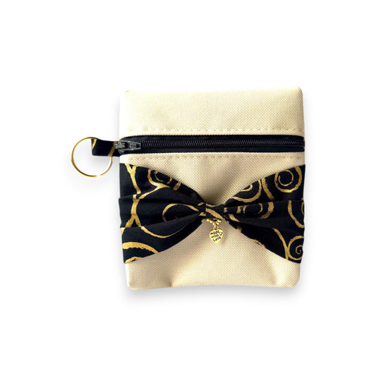 Ivory Keychain Purse- Mini Bag