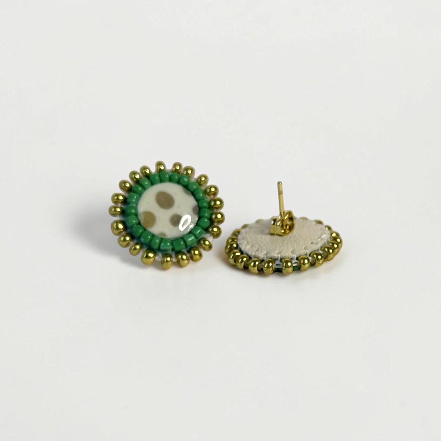 Beaded Fabric Earrings